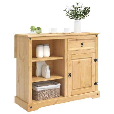 VidaXL Wózek Kuchenny z szufladą 2 pcs Wosk miodowy 112 x 70 x 91,5 cm