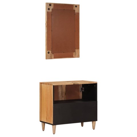 VidaXL Zestaw mebli łazienkowych 2 pcs Naturalny Drewno z mango