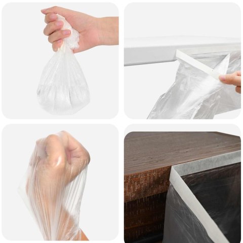 VidaXL Arkusz ochronny z taśmą klejącą 6 pcs 140 x 3300 cm HDPE