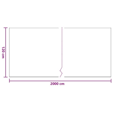 VidaXL Arkusz ochronny z taśmą klejącą 6 pcs 210 x 2000 cm HDPE
