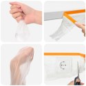 VidaXL Arkusz ochronny z taśmą klejącą 6 pcs 55 x 3300 cm HDPE