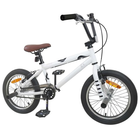 VidaXL BMX 16 Cali dla dzieci w wieku 5-8 lat Biały