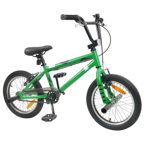 VidaXL BMX 16 Cali dla dzieci w wieku 5-8 lat zielony