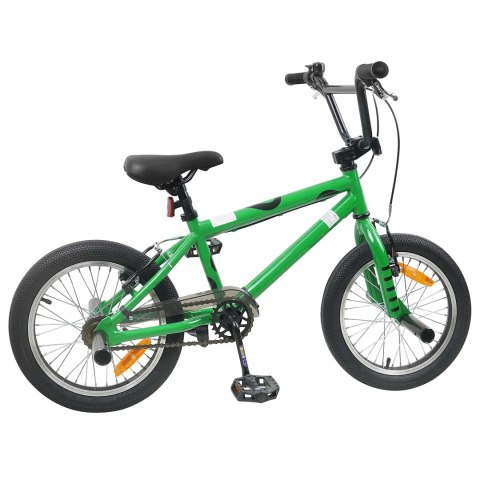 VidaXL BMX 16 Cali dla dzieci w wieku 5-8 lat zielony