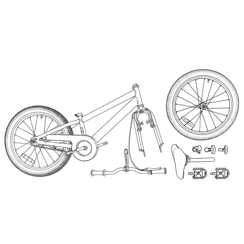 VidaXL BMX 16 Cali dla dzieci w wieku 5-8 lat zielony