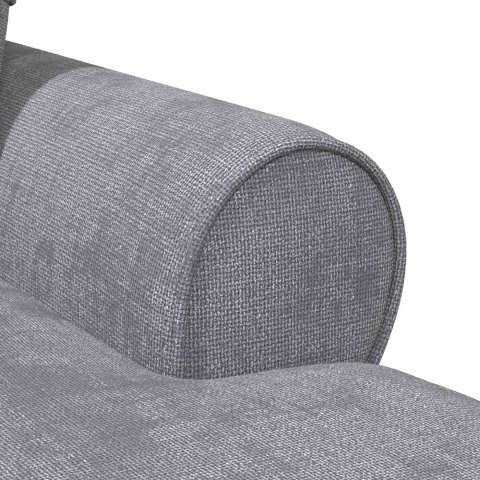 VidaXL Chaise Lounge z Fartuszkiem jasnoszary 157 x 91 x 91 cm ARES