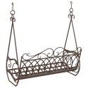 VidaXL Huśtawka Stal 112 x 60 x 126,5 cm Antyk Brązowy