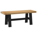 VidaXL Ławka jadalniana NOAIN 120 x 41 x 45 cm Lite drewno sosnowe
