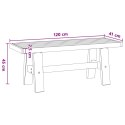 VidaXL Ławka jadalniana NOAIN 120 x 41 x 45 cm Lite drewno sosnowe