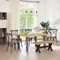 VidaXL Ławka jadalniana NOAIN 120 x 41 x 45 cm Lite drewno sosnowe