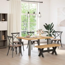 VidaXL Ławka jadalniana NOAIN 120 x 41 x 45 cm Lite drewno sosnowe
