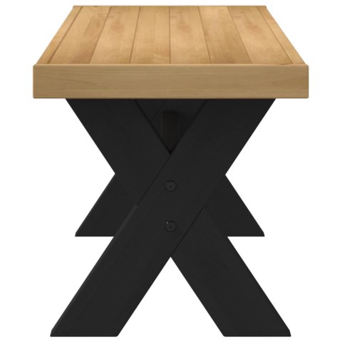 VidaXL Ławka jadalniana NOAIN 120 x 41 x 45 cm Lite drewno sosnowe