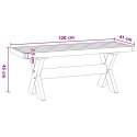 VidaXL Ławka jadalniana NOAIN 120 x 41 x 45 cm Lite drewno sosnowe