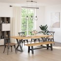 VidaXL Ławka jadalniana NOAIN 160 x 41 x 45 cm Lite drewno sosnowe