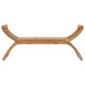 VidaXL Ławka ogrodowa 2 -Seater 126 cm Lite drewno teakowe naturalny