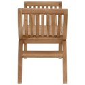 VidaXL Ławka ogrodowa 2 -Seater 126 cm Lite drewno teakowe naturalny