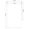 VidaXL Rolety z ochroną UV antracytowy 100 x 140 cm Poliester