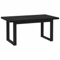 VidaXL Stół jadalny NOAIN 160 cm Lite drewno sosnowe Czarny
