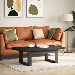 VidaXL Stolik kawowy NOAIN Czarny 119 x 60 x 40 cm Lite drewno sosnowe