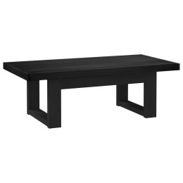VidaXL Stolik kawowy NOAIN Czarny 119 x 60 x 40 cm Lite drewno sosnowe