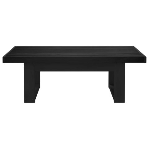 VidaXL Stolik kawowy NOAIN Czarny 119 x 60 x 40 cm Lite drewno sosnowe