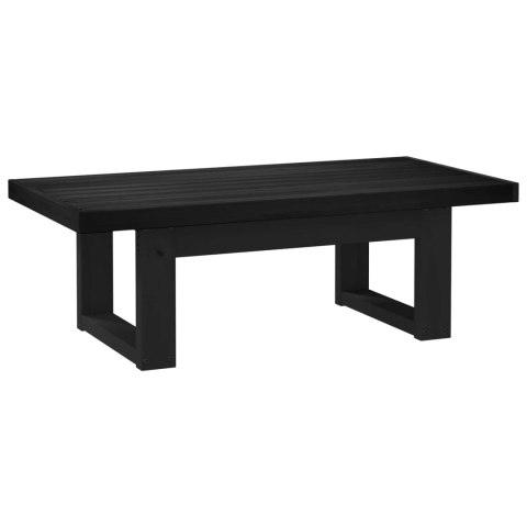 VidaXL Stolik kawowy NOAIN Czarny 119 x 60 x 40 cm Lite drewno sosnowe