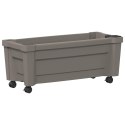 VidaXL Donica Calypso z kółkami Szary 79 x 35 x 33 cm PP