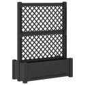 VidaXL Duża donica z trelisem antracytowy 99,5 x 43 x 133,5 PP