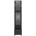 VidaXL Łuk różany z donicą antracytowy 168,5 x 43 x 207 cm PP
