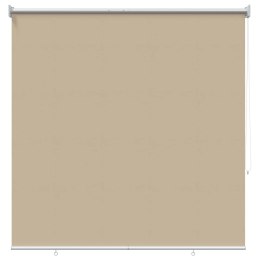VidaXL Rolety z ochroną UV Beżowy 120 x 140 cm Poliester