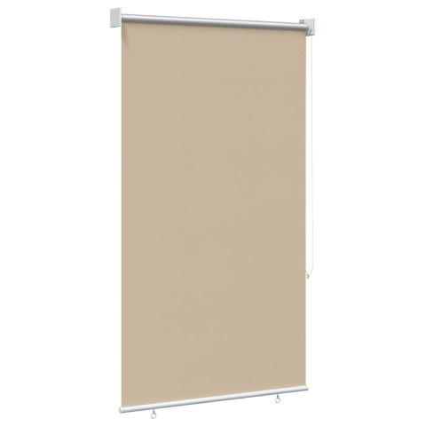 VidaXL Rolety z ochroną UV Beżowy 80 x 140 cm Poliester