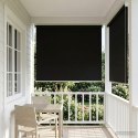VidaXL Rolety z ochroną UV Czarny 80 x 140 cm Poliester