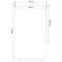 VidaXL Rolety z ochroną UV Czarny 80 x 140 cm Poliester
