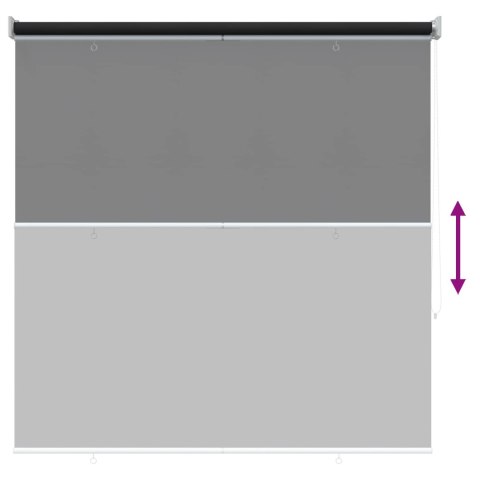 VidaXL Rolety z ochroną UV antracytowy 140 x 140 cm Poliester