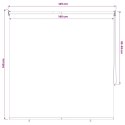 VidaXL Rolety z ochroną UV antracytowy 140 x 140 cm Poliester