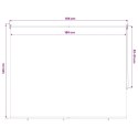 VidaXL Rolety z ochroną UV antracytowy 180 x 140 cm Poliester
