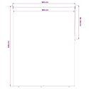 VidaXL Rolety z ochroną UV antracytowy 180 x 230 cm Poliester