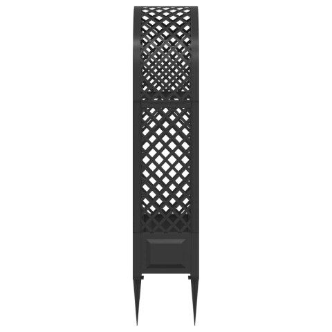 VidaXL Różany łuk z kolcami antracytowy 97 x 43 x 218 cm PP