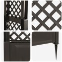 VidaXL Różany łuk z kolcami antracytowy 97 x 43 x 218 cm PP
