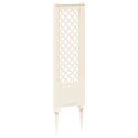 VidaXL Trellis z gwoździem Biały 43 x 6 x 165 cm PP