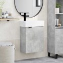 JEDNOSTKA TOALETOWA Z KRANEM BETONOWY SZARA 45,5X22,5X84CM