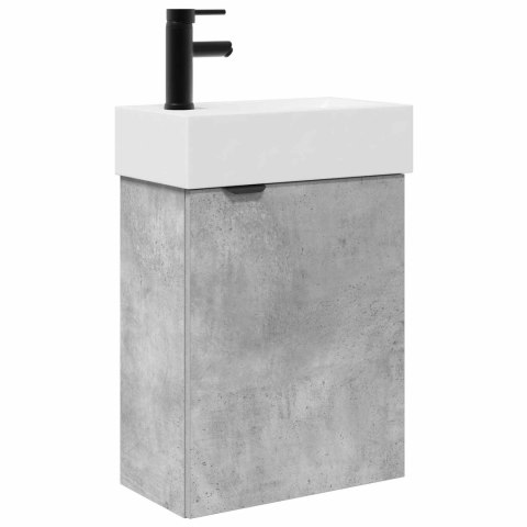 JEDNOSTKA TOALETOWA Z KRANEM BETONOWY SZARA 45,5X22,5X84CM