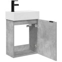 JEDNOSTKA TOALETOWA Z KRANEM BETONOWY SZARA 45,5X22,5X84CM