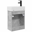 JEDNOSTKA TOALETOWA Z KRANEM BETONOWY SZARA 45,5X22,5X84CM