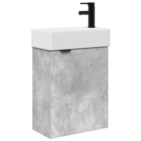 JEDNOSTKA TOALETOWA Z KRANEM BETONOWY SZARA 45,5X22,5X84CM