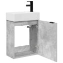 JEDNOSTKA TOALETOWA Z KRANEM BETONOWY SZARA 45,5X22,5X84CM