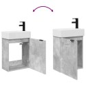 JEDNOSTKA TOALETOWA Z KRANEM BETONOWY SZARA 45,5X22,5X84CM
