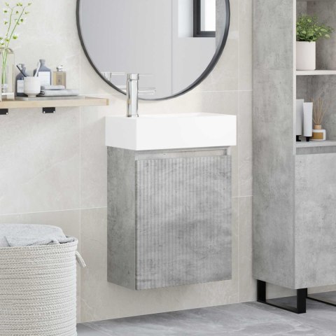 JEDNOSTKA TOALETOWA Z KRANEM BETONOWY SZARA 45,5X22,5X84CM