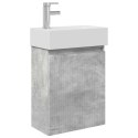 JEDNOSTKA TOALETOWA Z KRANEM BETONOWY SZARA 45,5X22,5X84CM