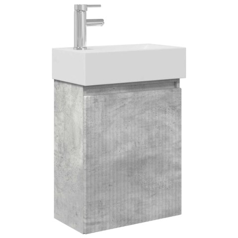 JEDNOSTKA TOALETOWA Z KRANEM BETONOWY SZARA 45,5X22,5X84CM
